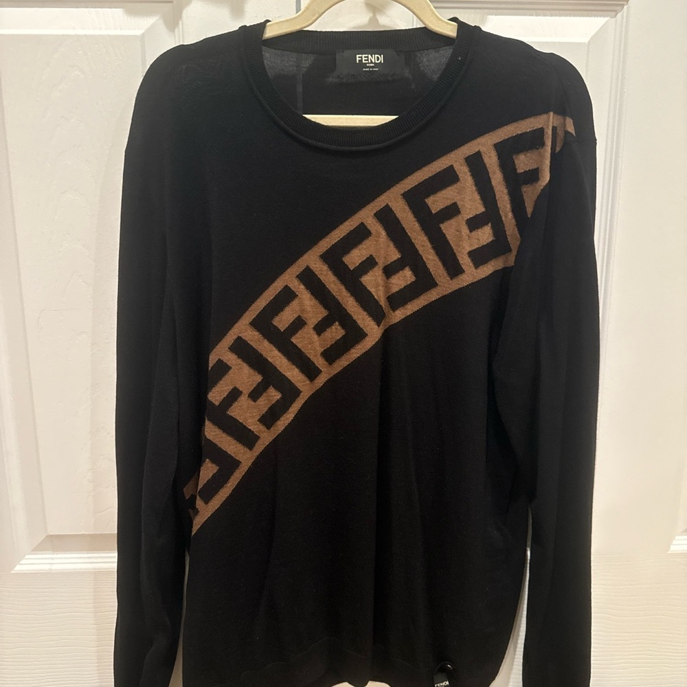 Fendi Black and Brown Men's Shirt